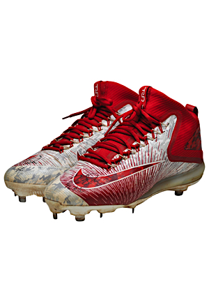 2016 Mike Trout Los Angeles Angels Game-Used & Autographed Cleats (JSA • MVP Season)