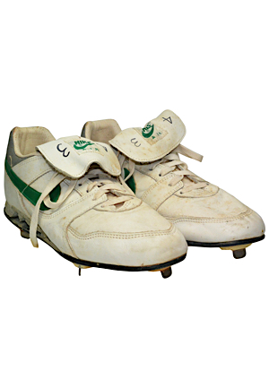 Circa 1987 Dennis Eckersley Oakland As Game-Used Cleats