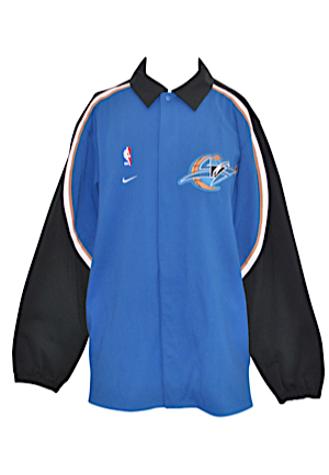 2002-03 Washington Wizards Player-Worn Warm-Up Jacket Attributed To Michael Jordan