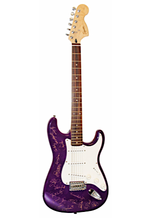 Squier Stratocaster Guitar Team-Signed By The 1999 MLB All-Stars (JSA • Displays Beautifully)