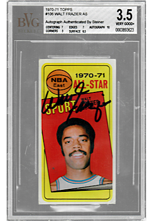1969-71 Topps Basketball Cards With Some Autographed Including Earl Monroe & Walt Frazier (9)(JSA)