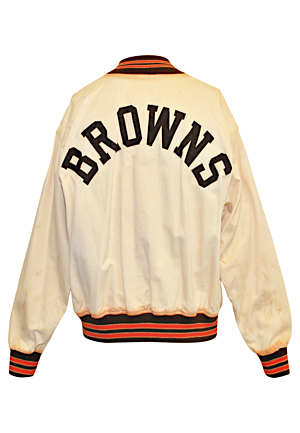 1950s Cleveland Browns Player-Worn Sideline Jacket (Bobby Franklin Collection) 