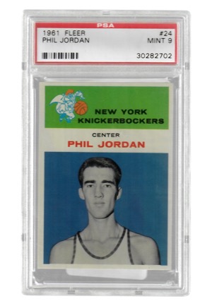 1961 Fleer Phil Jordan #24 (PSA Graded Mint 9)