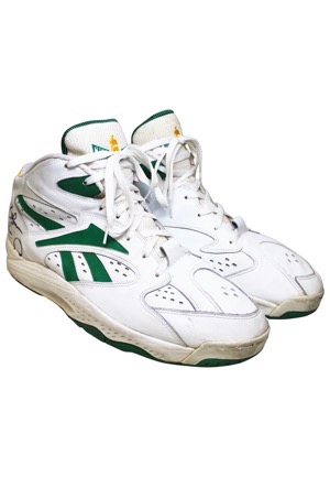 1990s Shawn Kemp Seattle SuperSonics Game-Used & Dual Autographed Sneakers (JSA)