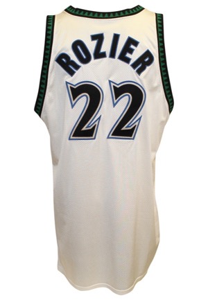 1990s Greg Foster & Clifford Rozier Minnesota Timberwolves Game-Used Home Jerseys (2)