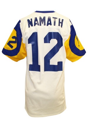 1977 Joe Namath Los Angeles Rams Game-Used Road Jersey
