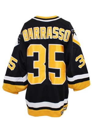 1990s Tom Barrasso Pittsburgh Penguins Game-Used Road Jersey