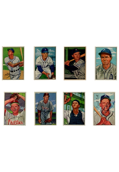 1952 Bowman Baseball Autographed Cards (34)(JSA)