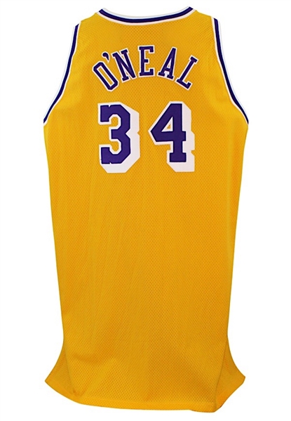 1996-97 Shaquille ONeal Los Angeles Lakers Game-Used & Autographed Jersey (JSA • Lakers LOA)