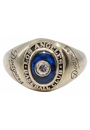1960s Los Angeles Dodgers World Series Championship Ladys Ring