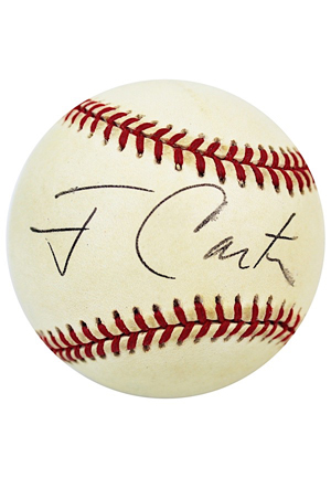 Jimmy Carter Single-Signed OAL Baseball (JSA • PSA/DNA Sticker)