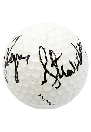 Payne Stewart Single-Signed Titleist Golf Balls (2)(Full JSA)