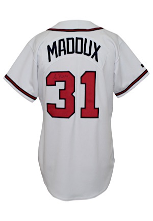 Early 1990s Greg Maddux Atlanta Braves Game-Used & Autographed Home Jersey (JSA)