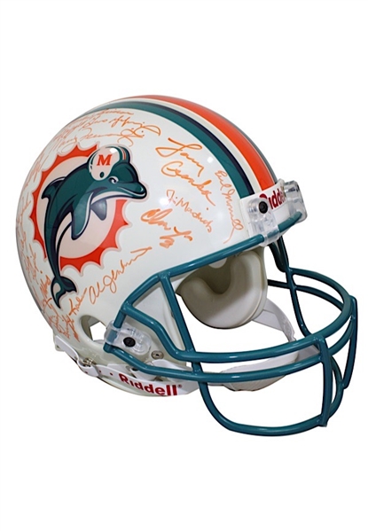 1972 Miami Dolphins Team-Signed Riddell Helmet (JSA • Undefeated Season)