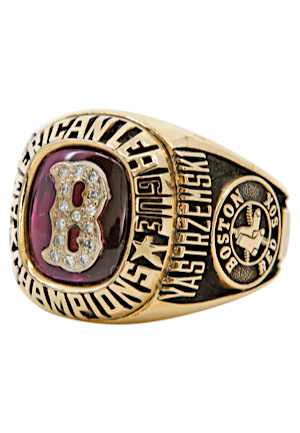 1986 Carl Yastrzemski Boston Red Sox American League Champions Ring (Yastrzemski Family LOA • MINT)