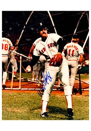 Hall Of Famers & Stars Autographed 8x10 Photos Including Carlton, Mattingly, Brett, Boggs & More (4)