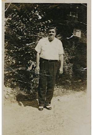 Babe Ruth Snapshot 3x5 B&W Photo