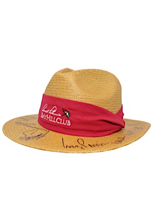 Hall Of Famers & Stars Multi-Signed "Arnold Palmer Bay Hill Club" Golf Hat Highlighted By Palmer, Stewart, Mickelson & Many More (Full JSA)