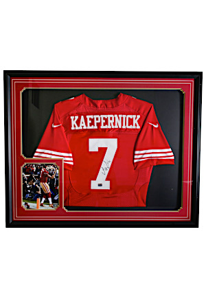 Colin Kaepernick San Francisco 49ers Autographed & Framed Jersey Display