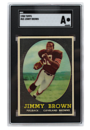 1958 Topps Jim Brown Rookie #62 (SGC)
