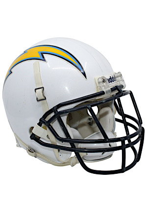 2008 Antonio Gates San Diego Chargers Playoffs Game-Used Helmet (Multiple Photo-Matches)