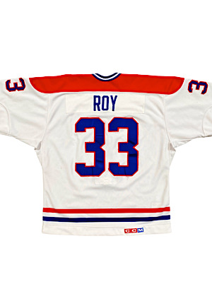 1985-86 Patrick Roy Montreal Canadiens Rookie Game-Used & Signed Jersey (Photo-Matched • JSA • Multiple Repairs)