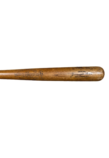 1939 Jimmie Foxx Boston Red Sox Game-Used & Team Signed Half Bat Including Rookie Ted Williams (PSA/DNA • JSA • REA)