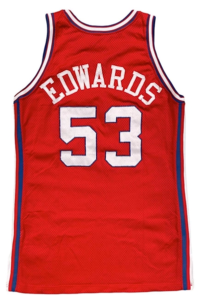 1991-92 James Edwards LA Clippers Game-Used Jersey