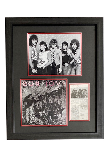 Bon Jovi Multi-Signed Framed Display (Beckett)