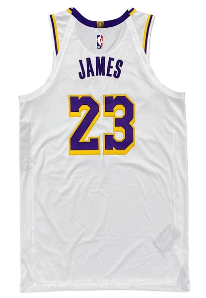 2020-21 LeBron James LA Lakers Game-Used/Game-Issued Jersey (Elgin Baylor Patch)