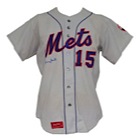 1974 Jerry Grote NY Mets Game-Used & Autographed Road Jersey (JSA)