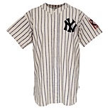 10/5/1939 Monte Pearson New York Yankees World Series Game-Used Home Flannel Jersey (Photomatch • WS Complete Game Shutout • Championship Season)