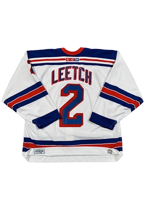 2002-03 Brian Leetch NY Rangers Game-Used Jersey (MeiGray)