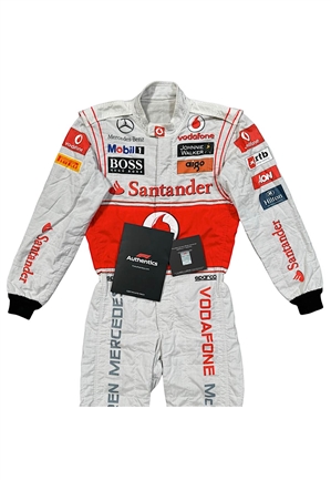 2011 Lewis Hamilton F1 Race-Worn McLaren Suit (Photo-Matched • F1 Authentics)