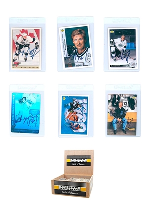 Over 100 Wayne Gretzky Cards Including 6x Autographed & Early 1980s-Present O-Pee-Chee, Topps, UD
