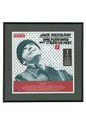 Jack Nicholson Autographed One Flew Over the Cuckoos Nest Laserdisc Movie Cover (JSA) 