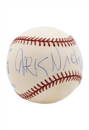 Jack Nicholson Autographed OAL Baseball (PSA COA)