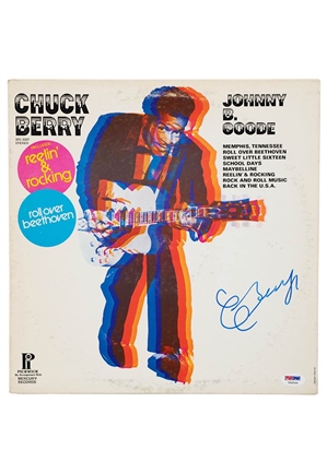 Chuck Berry "Johnny B. Goode" Autographed (PSA/DNA)