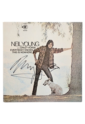 Neil Young & Crazy Horse "Everybody Knows This Is Nowhere" Autographed LP (PSA/DNA)