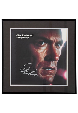 Clint Eastwood "Dirty Harry" Framed Autographed LaserDisc Movie (JSA)