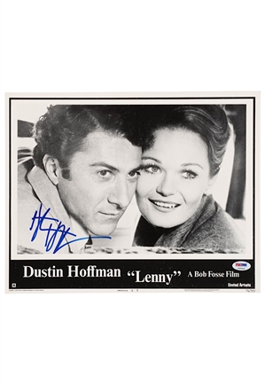 Dustin Hoffman "Lenny" Autographed Promo Numbered Lithograph #74/355 (PSA/DNA)