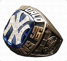 1996 Jose Cardenal NY Yankees World Series Championship Ring