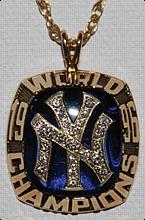 1996 NY Yankees World Series Championship Pendant w/ Chain