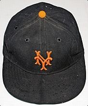 1954 Willie Mays NY Giants Game-Used & Autographed Cap (JSA) (Impeccable Provenance)