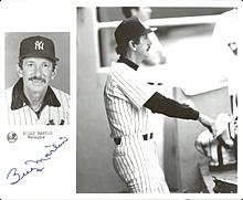 Billy Martin NY Yankees Signed Photo (JSA)