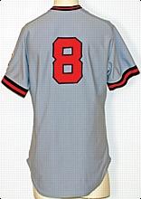 1976 Bob Boone California Angels Game-Used Road Jersey
