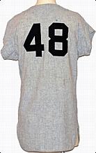 1966 Roy White Rookie NY Yankees Game-Used & Autographed Road Flannel Jersey (JSA)
