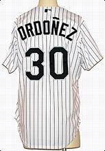 2000 Magglio Ordonez Chicago White Sox Game-Used Home Jersey (Team Letter)
