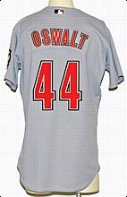 2005 Roy Oswalt Houston Astros Game-Used Road Jersey