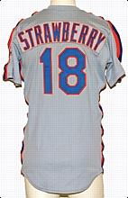 1986 Darryl Strawberry NY Mets Game-Used Road Jersey (World Championship Season)
